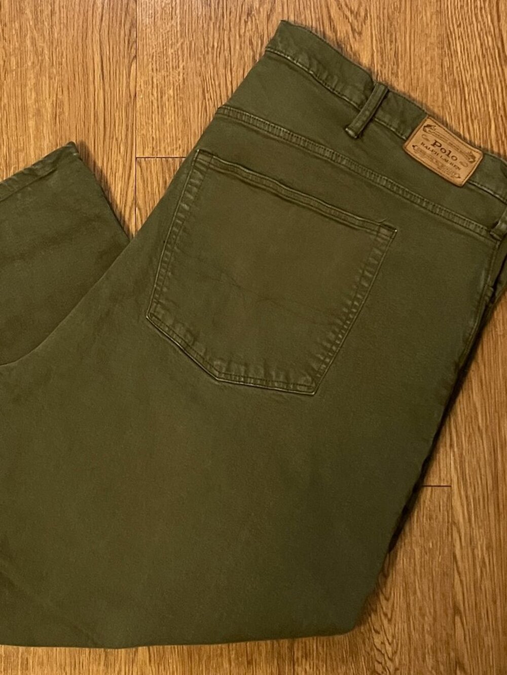 Polo Ralph Lauren Hampton Jeans Mens 54x30 (52x26) Green Relaxed Straight